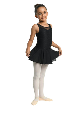 Danznmotion Kids Leanore Sweetheart Neck Dress