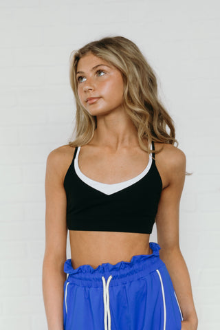 REDEMPTION CHILD TOP- BLACK/WHITE