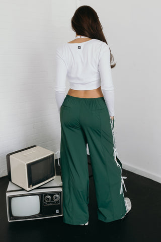 BOSS BOW ADULT PANT- HUNTER GREEN/WHITE