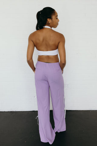 BOSS BOW ADULT PANT- ORCHID/WHITE