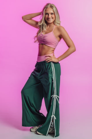 BOSS BOW ADULT PANT- HUNTER GREEN/WHITE