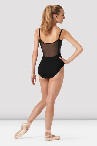 Bloch Ladies Nevaeh Mesh Back Leather Look Leotard - FINAL SALE