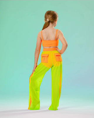 SUPER STRIPE MESH CHILD PANT