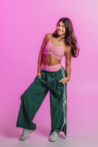 BOSS BOW CHILD PANT- HUNTER GREEN/WHITE