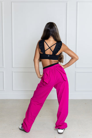 BOWZA ADULT RUFFLE PANT-MAGENTA