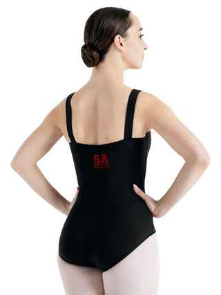 SA Uniform Wide Strap Pinch Front Tank Leotard