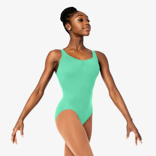 So Danca Josephine Tank Leotard with Pinch Front and Mesh Back