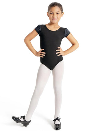Capezio Glitter Glam Puff Sleeve Leotard- FINAL SALE