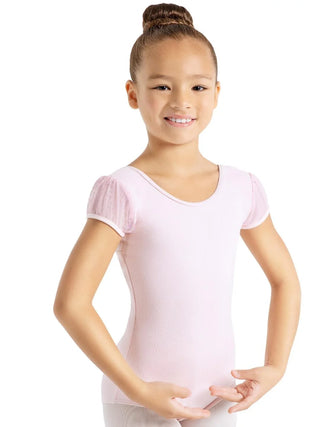 Capezio Glitter Glam Puff Sleeve Leotard- FINAL SALE