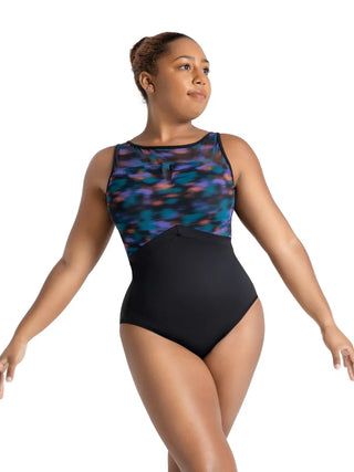 Capezio Mystical Forest V Front/ Back Scoop Tank Leotard-FINAL SALE