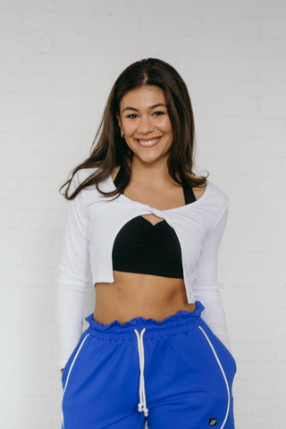 SURRENDER ADULT TOP- WHITE RIB