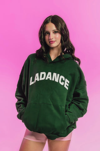 LA DANCE OVERSIZED ADULT HOODIE- DARK GREEN
