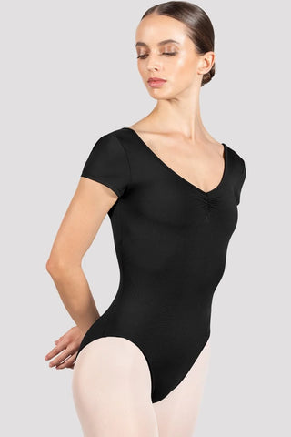 Bloch Ladies Penny Gather Cap Sleeve Leotard