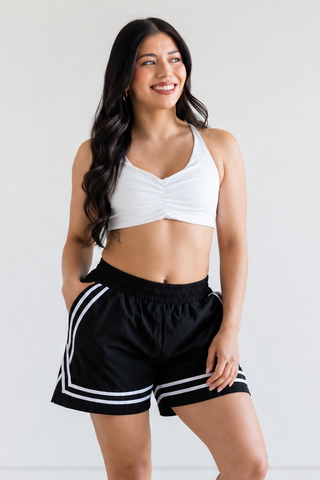 HORIZON ADULT SHORT-BLACK/WHITE