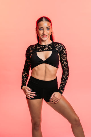 MIDNIGHT LACE ADULT SHRUG