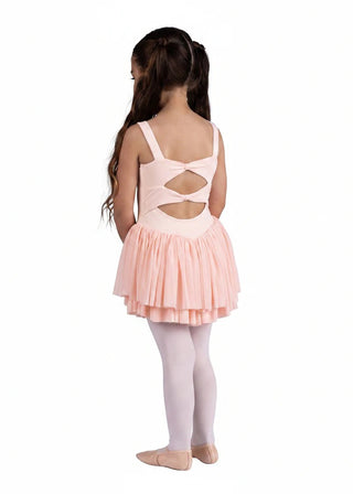 Wide Strap Ruffle Dress