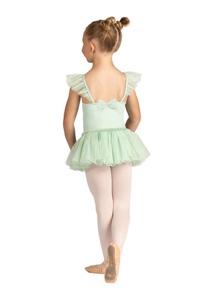 DANZNMOTION Kids Penelope Flutter Sleeve Dress