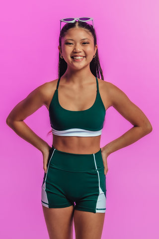 GRETA CHILD TOP- SALEM GREEN