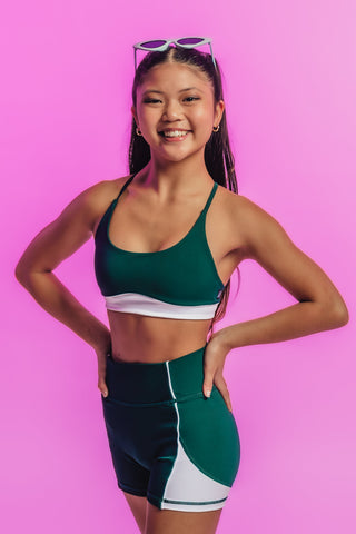 GRETA CHILD TOP- SALEM GREEN