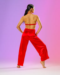 SATIN SPLIT FLARE ADULT SET