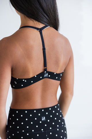 SOUTH SIDE DOUBLE LAYER CHILD TOP-BLACK/WHITE DOTS