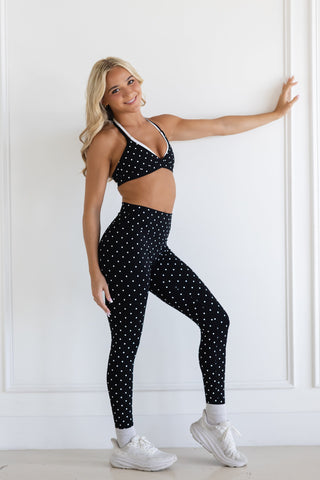 CORE ADULT LEGGING- POLKA DOTS