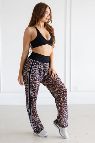 MIA MESH ADULT PANT- BROWN CHEETAH/WHITE