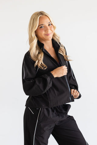 ULTIMATE ADULT ZIP UP JACKET- BLACK/WHITE