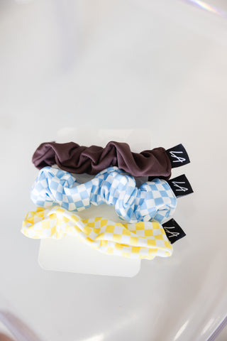 SCRUNCHIE SET- GINGHAM