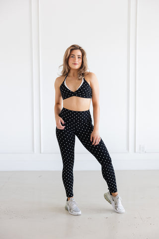 CORE ADULT LEGGING- POLKA DOTS