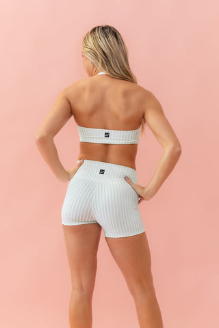 KIKI ADULT SHORT- KEY LIME STRIPE