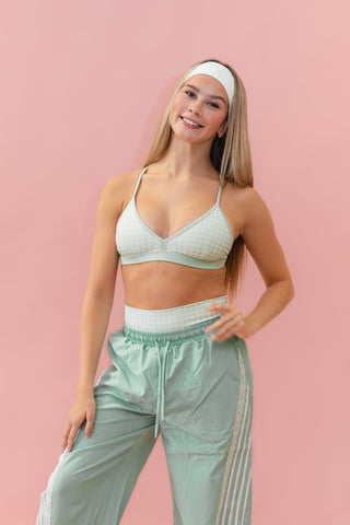 LUXE ADULT TOP- KEYLIME GINGHAM