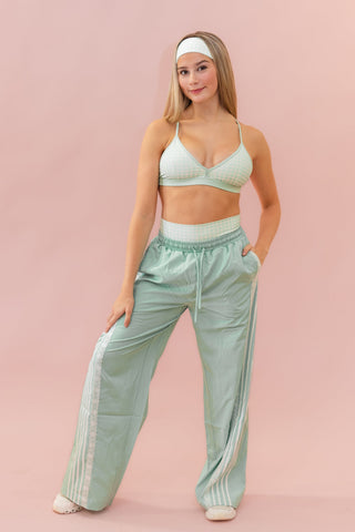 NIOR LACE CHILD PANTS- LIME/WHITE