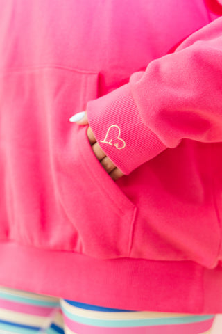 LA OVERSIZED CHILD HOODIE- CABANA STRIPE