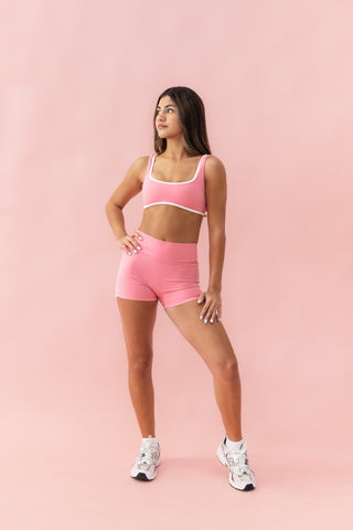 ISLA CHILD SHORT- WATERMELON/WHITE