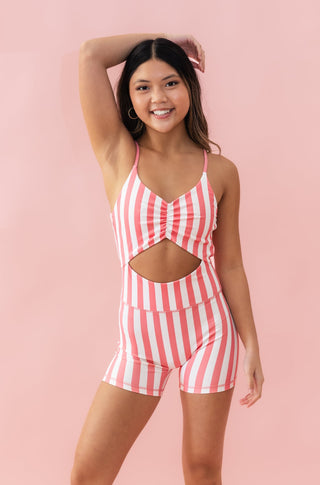 MIA CHILD BIKETARD- WATERMELON STRIPE