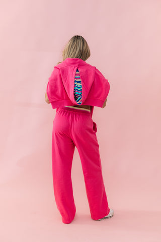 LA OVERSIZED ADULT HOODIE- CABANA STRIPE