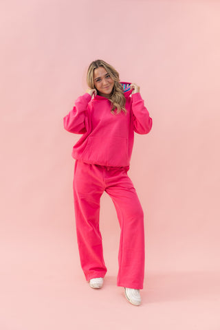 LA OVERSIZED ADULT HOODIE- CABANA STRIPE