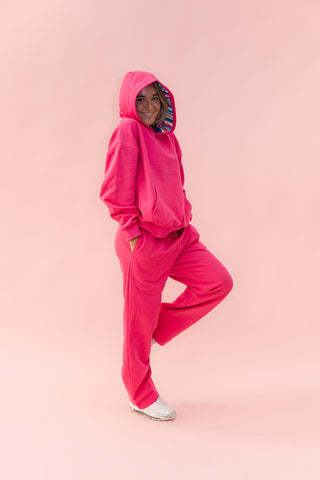 LA OVERSIZED ADULT HOODIE- CABANA STRIPE