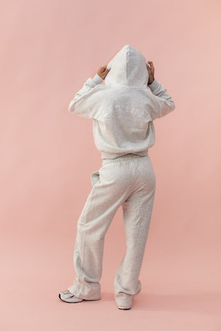 DAYDREAM CHILD SWEATPANT- GREY/WHITE LACE