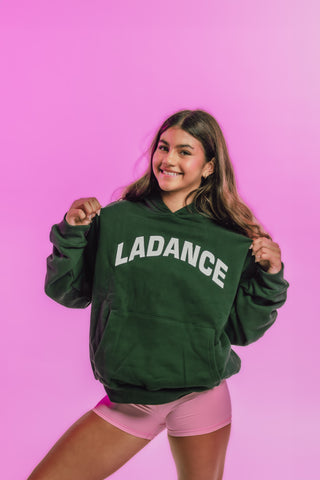 LA DANCE OVERSIZED CHILD HOODIE- DARK GREEN