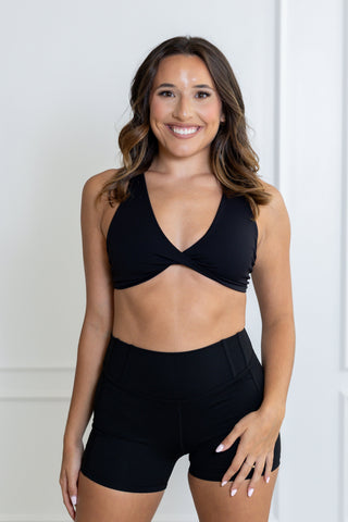 TORRI TWIST ADULT TOP- BLACK
