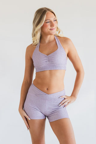 LUMI ADULT CROSS OVER SHORT- LAVENDER SPARKLE