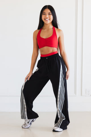 NIOR LACE CHILD PANTS- BLACK/WHITE LACE