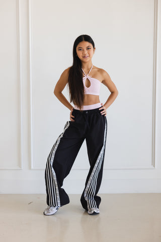 NOIR LACE CHILD PANTS- BLACK/WHITE LACE