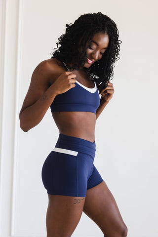 FREEDOM ADULT SHORT- NAVY/WHITE