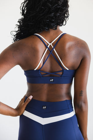 REDEMPTION ADULT TOP- NAVY/WHITE
