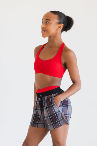 LOUNGE CHILD BOXER SHORT- FIRESIDE PLAID