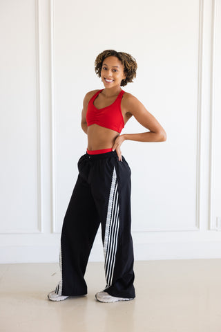 NOIR LACE ADULT PANTS- BLACK/WHITE LACE