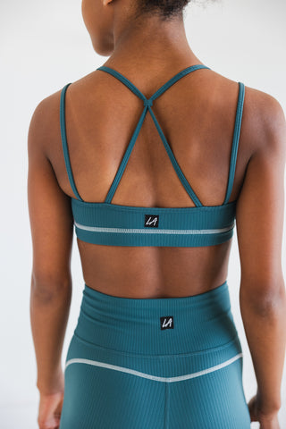 UPTOWN CHILD TOP- SEA BREEZE RIB